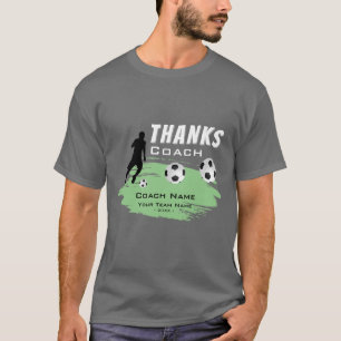 T-shirt Merci Coach Football joueur de football Merci