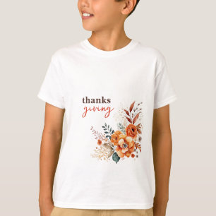 T-shirt Merci donnant floral