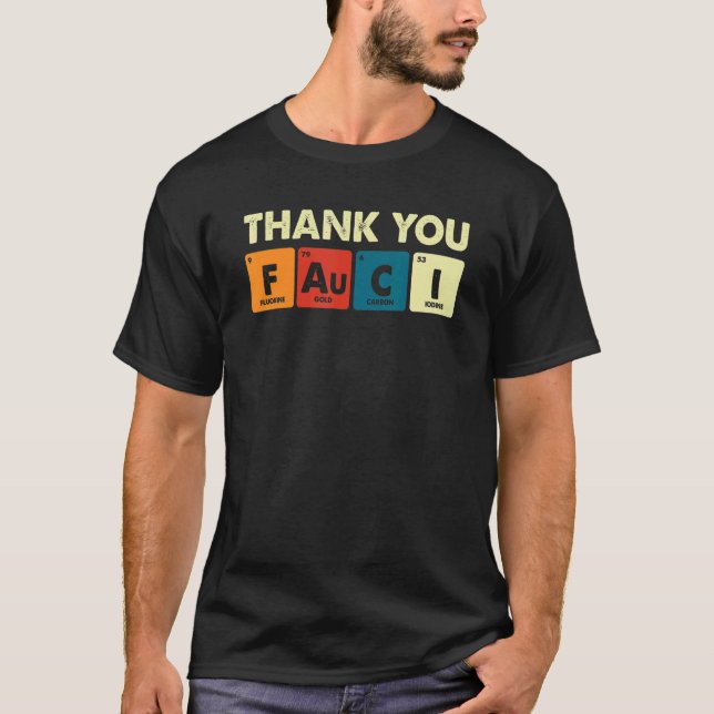 T-shirt Merci Dr Fauci Vintage (Devant)