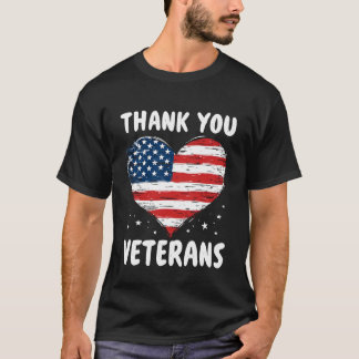 T-shirt Merci Drapeau américain patriotique de la fête des
