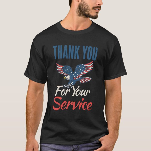 T-shirt Merci Du 4 Juillet Pour Votre Service Vétérinaire  (Devant)