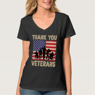 T-shirt Merci Du Drapeau Américain Patriotique Pour Hommes