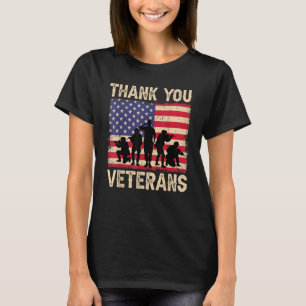 T-shirt Merci Du Drapeau Américain Patriotique Pour Hommes