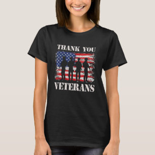 T-shirt Merci Du Drapeau Américain Patriotique Pour Hommes