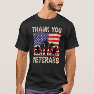 T-shirt Merci Du Drapeau Américain Patriotique Pour Hommes