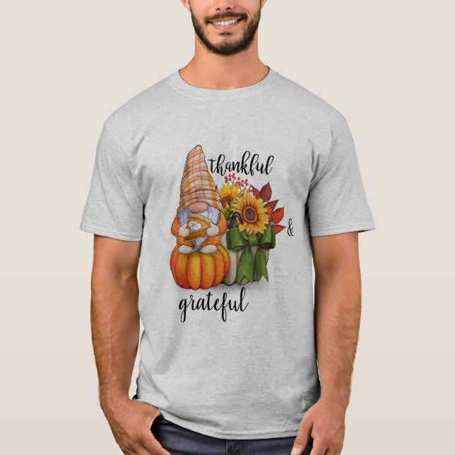 T-shirt Merci et reconnaissant (Devant)