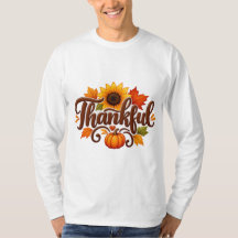 T-shirt « Merci et Reconnaissant » – Cute Fall Mer