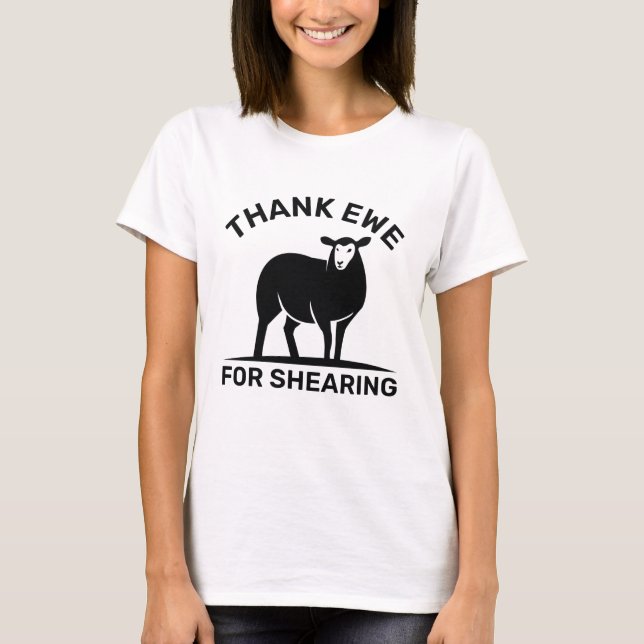 T-shirt Merci Ewe pour sa décision (Devant)