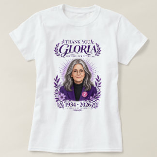 T-shirt Merci Gloria Icône Féministe Hommage 1934-2026 