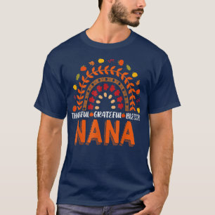 T-shirt Merci Grateful Blessé Nana Automne automne Thanksg