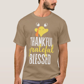 T-shirt Merci Gratuit Béni Hommes De Famille Thanksgiving