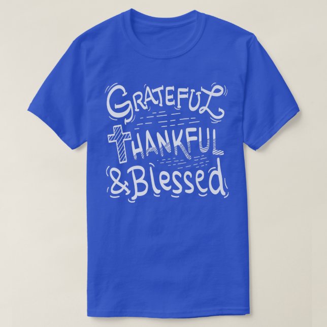 T-shirt Merci Gratuit Béni Thanksgiving Tee  (Design devant)