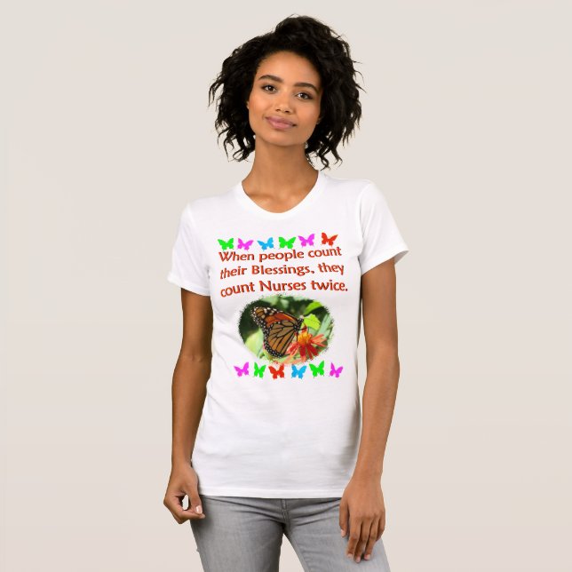 T-SHIRT MERCI INFIRMIERS ! (Devant entier)