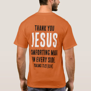 T-shirt Merci JESUS Pour Le Confort De Maui De Chaque Côté