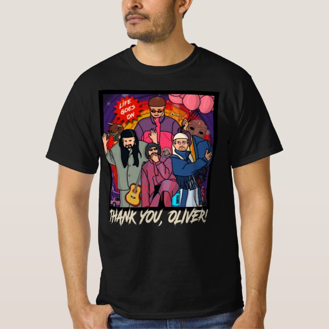 T-shirt Merci Oliver Tree Hommage RIP En Souvenir Affectue (Devant)