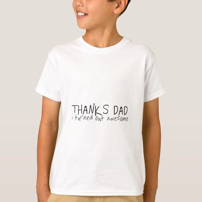 T-shirt Merci papa... Fête des pères cadeau (Devant)