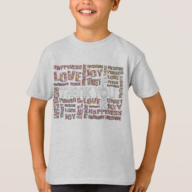 T-shirt Merci Pour ... Cœurs (Devant)