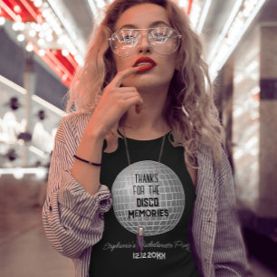 T-shirt Merci pour les souvenirs disco Enterrement de vie