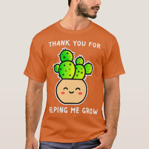 T-shirt Merci Pour M'Aider À Croître Succulent