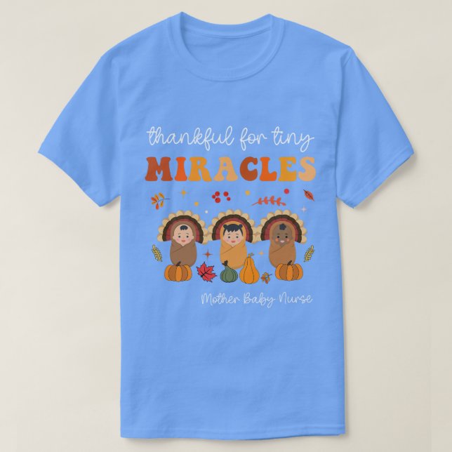 T-shirt Merci Pour Minuscules Miracles Mère Baby Nury Merc (Design devant)