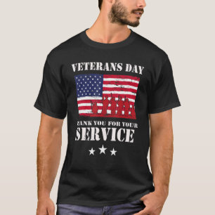 T-shirt Merci pour vos anciens combattants en service Jour