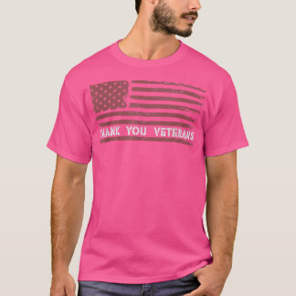 T-shirt Merci pour votre Service American Flag Patriotic