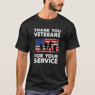 T-shirt Merci pour votre vétéran de service