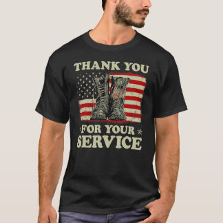 T-shirt Merci pour votre vétéran de service