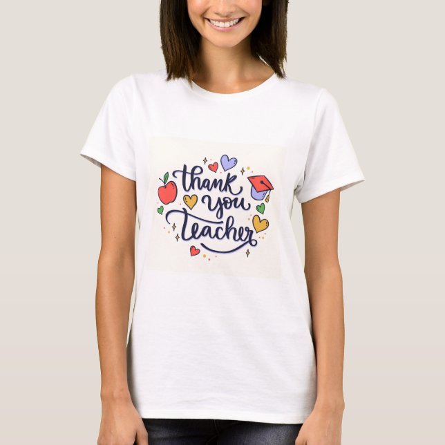 T-shirt merci professeur (Devant)