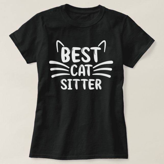 T-Shirt Merci Sitter Chat (Design devant)
