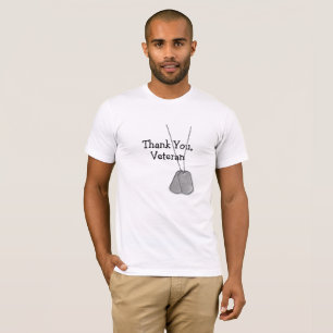 T-Shirt Merci Tags Militaires de Chien d'Ancien Co