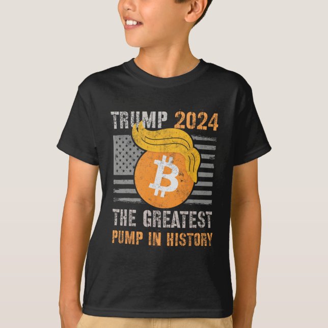 T-shirt Merci Trump 2024 Plus grande pompe dans l'histoire (Devant)