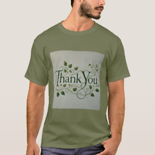 T-shirt Merci vert Terre Mens