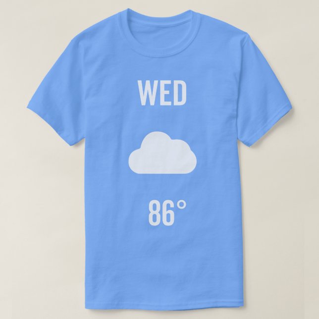 T-shirt Mercredi Costume météo (Design devant)