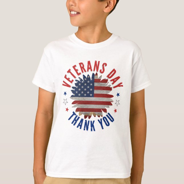 T-Shirt MERCREDI DES VÉTÉRANS MERCI (Devant)