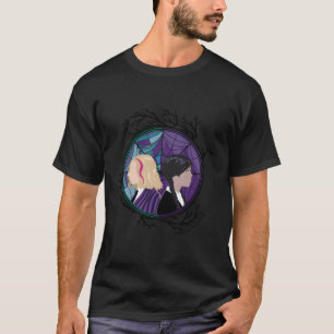 T-shirt Mercredi Enid Vitrail Spider Web Silhouette