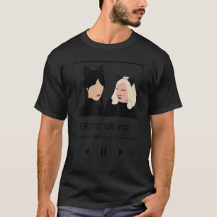 T-shirt Mercredi Et Enid Track Ami Ou Malheur