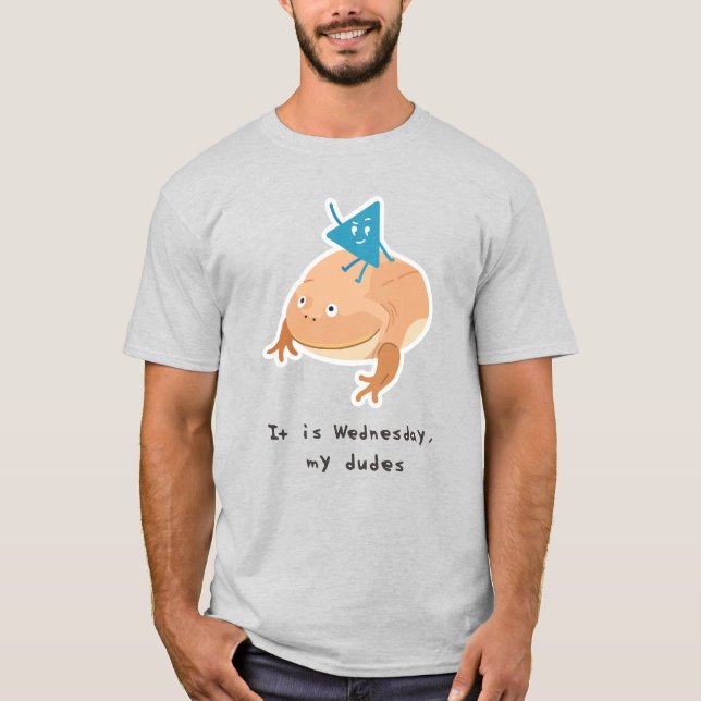 T-shirt Mercredi Grenouille, les gars (Devant)