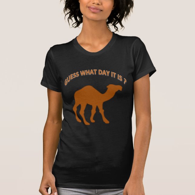 T-shirt Mercredi mi-semainier Devinez quel jour nous somme (Devant)