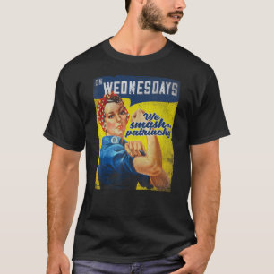 T-shirt Mercredi, nous masquons le Patriarcat, Ros féminis