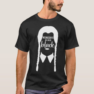 T-shirt Mercredi, nous portons le noir