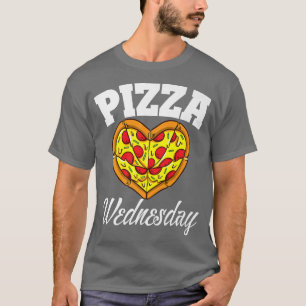 T-shirt Mercredi Pizza Night Drôle Pizza Lover Fast Food1