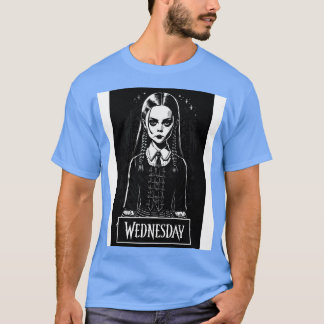T-shirt Mercredi Portrait Goth
