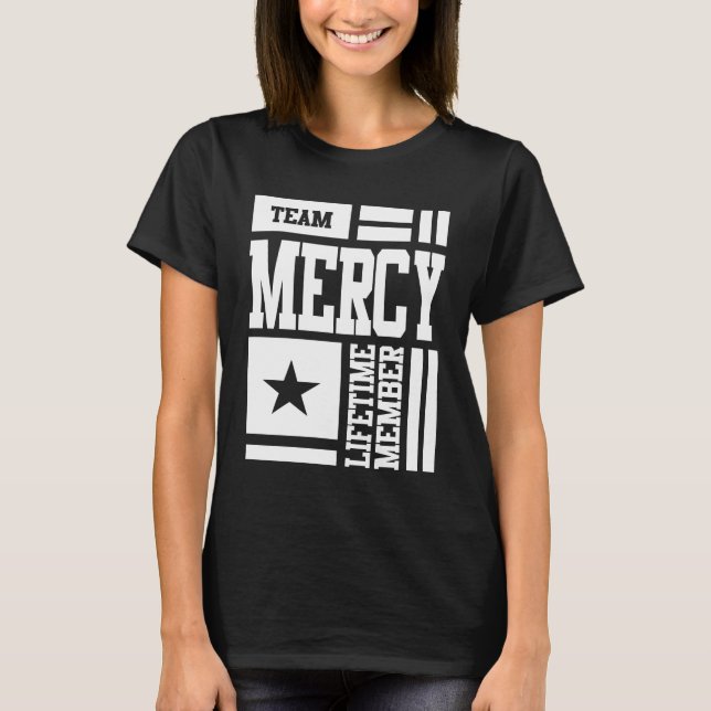 T-shirt Mercy Nom personnalisé Anniversaire Cadeau (Devant)