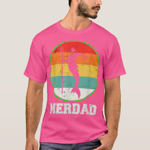 T-shirt Merdad Sécurité Merman Mermaid Papa Poisson Père
