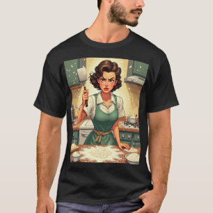 T-shirt Merde Maman Cuisine Chaos Lutte Culinaire Vraie Ma