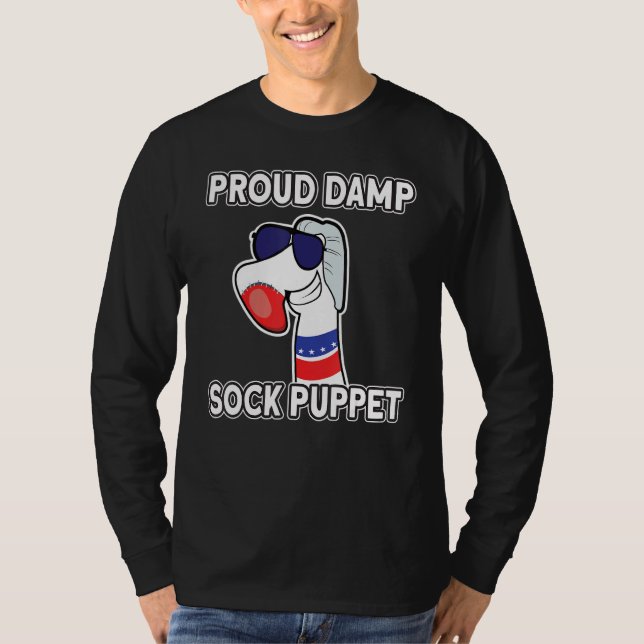 T-shirt Merde Sock Puppet Citation politique Mème ironique (Devant)