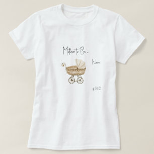 T-shirt Mère à être Baby shower Boho Vintage