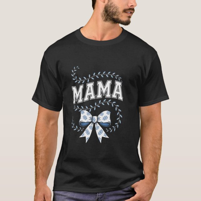 T-shirt Mère à l'esthétique florale de toile inspirée de l (Devant)