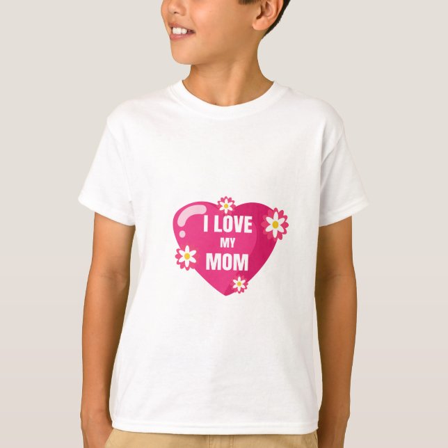 T-shirt mère amour os, mère, amour, mère terre, maman, (Devant)